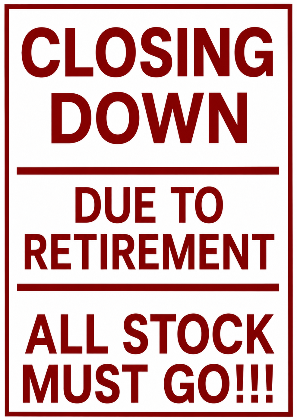 Retirement Banner Retirement Banner